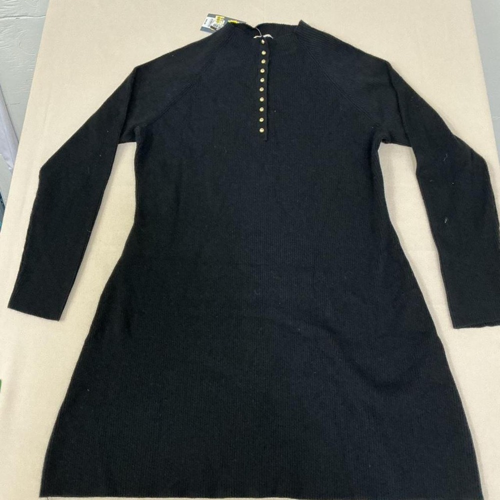 Black sweater dress